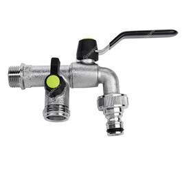 Chrome Plated Bib Taps With Secondary Outlet