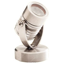 LuxR M1 LED Pondlights (with weighted base) - s/steel - 12v