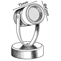 LuxR M4 LED Pondlights (with weighted base) - copper - 12v