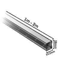 Collingwood LSC82 Strip Light Surface Mounting Profiles - Frosted