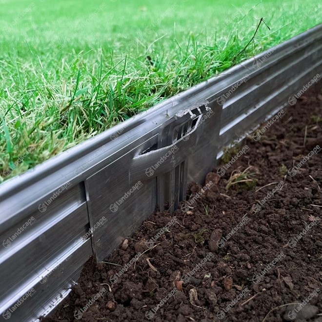 Ortus Lawn & Path Edging - Milled Aluminium
