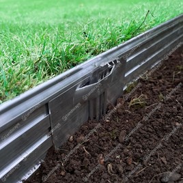 Ortus Lawn & Path Edging - Milled Aluminium