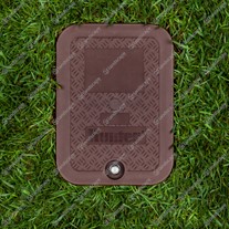 Hunter Rectangular Valve Boxes with Brown Lid