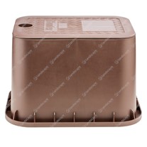 Hunter Rectangular Valve Boxes with Brown Lid