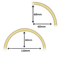Collingwood High Power Frosted Neon Strip Light - Side Bendable - 9.6w/m