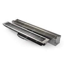 Hunza PURE LED Adjustable Linear Ground Light - s/steel - 240v