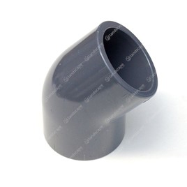 Metric PVC Solvent Weld Elbows - 45°