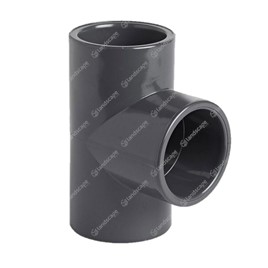 Metric PVC Solvent Weld Tees - 90°