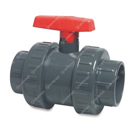 Metric PVC Solvent Weld Double Union Stop Valves