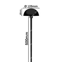 Hudson Mushroom Lights - black