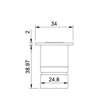 Hudson Micro Inset Lights - corten