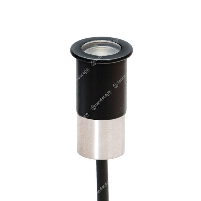 Hudson Micro Inset Lights with Glare Shield - black