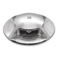 Hunza PURE LED SLIM Recessed Path Lights 1-4 Quarters (with canister) - s/steel