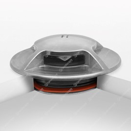 Hunza PURE LED SLIM Recessed Path Lights 1-4 Quarters (with canister) - s/steel