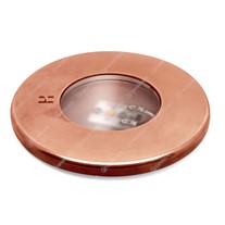 Hunza PURE LED SLIM Recessed Round Uplighters (with canister) - copper