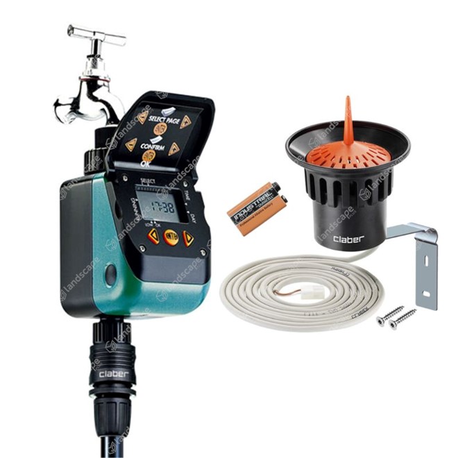 Claber Video-2 Plus Timer & Rain Sensor Kits