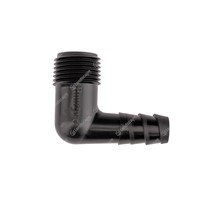 Hunter FlexSG spiral barbed threaded elbow - ½"