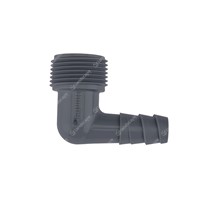 Hunter FlexSG spiral barbed threaded elbow - ¾"