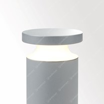 Delta Bazil Halo Bollard Light Top - Alu Grey