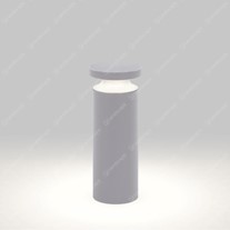 Delta Bazil Halo Bollard 365mm - Alu Grey