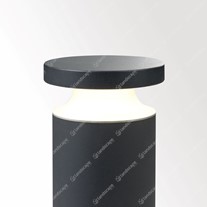 Delta Bazil Halo Bollard Light Top - Alu Grey