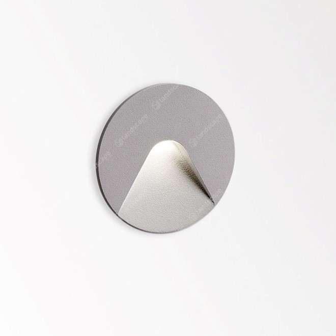 Delta Logic Mini Round Step Light - Alu Grey