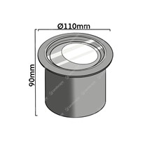 Dimensions: Delta Logic Recessed Wall Wash