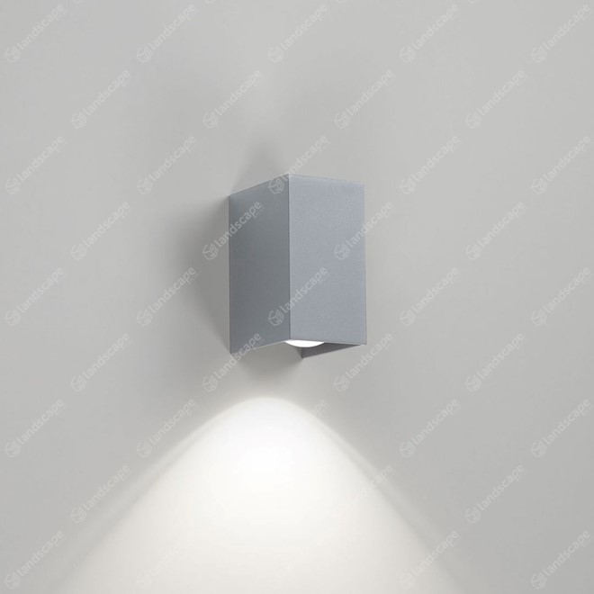 Delta Mono II Square Wall Downlight - Alu Grey