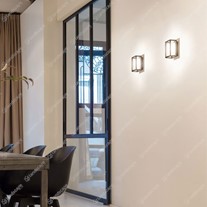 Delta LED Montur M Frosted Glass Box Wall Lanterns