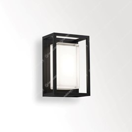 Delta LED Montur M Frosted Glass Box Wall Lanterns