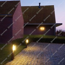 Delta LED Montur M Frosted Glass Box Wall Lanterns