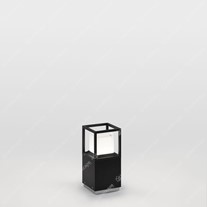 Delta Montur Square Bollard 320mm - Black