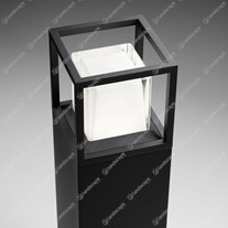 Delta Montur Square Bollard - Black