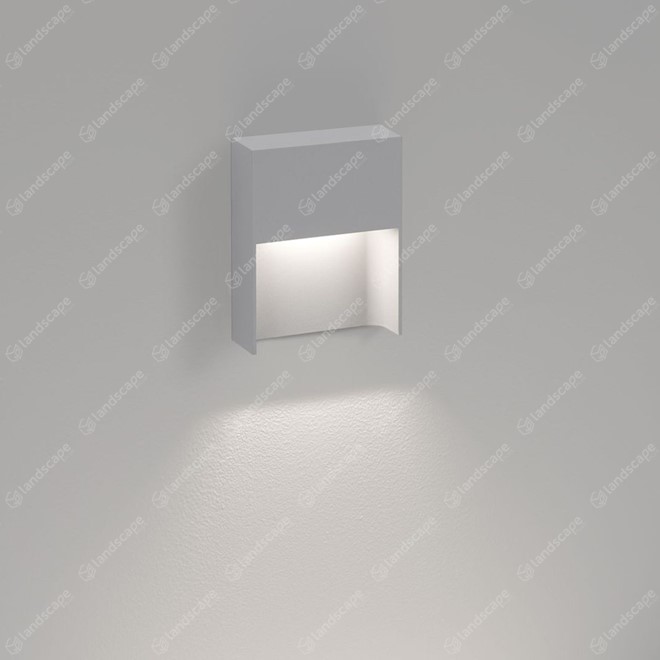 Delta Skov S Hooded Wall Downlight - Alu Grey