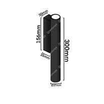Dimensions: Delta Spy Pillar Wall Downlight