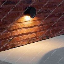 Delta LED Stip W R Round Hooded Wall Downlights
