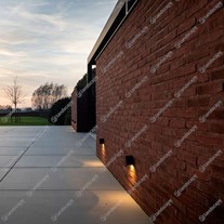Delta LED Stip W R Round Hooded Wall Downlights
