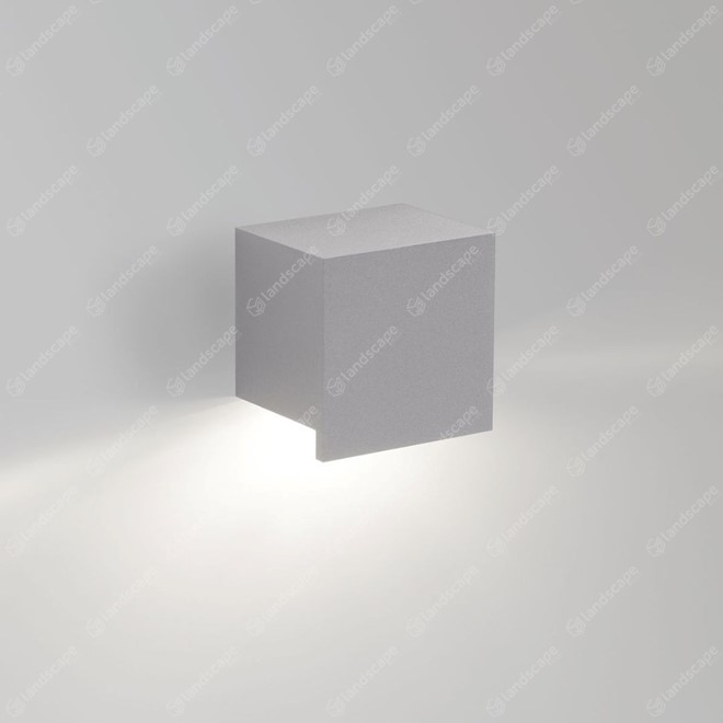 Delta Stip Square Hooded Downlight - Alu Grey