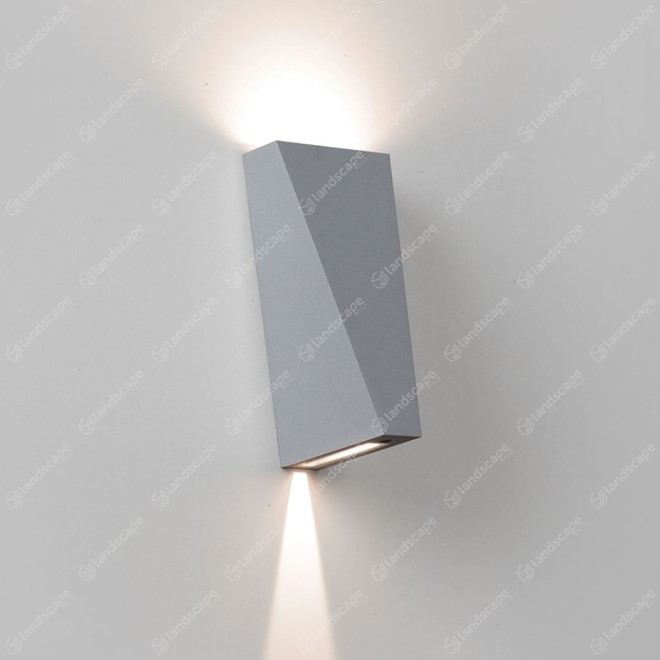 Delta Topix L X Up/Down Wall Light - Alu Grey