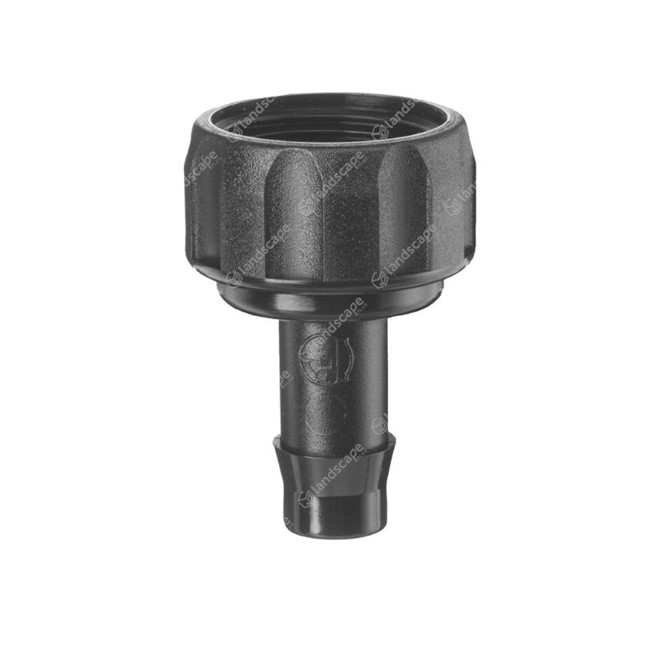 In-line Drip Pipe Nut & Tails (14mm) - black