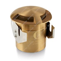 Collingwood LED Deck/Path Lights 2 Quarters - antique brass - 240v