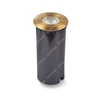 Collingwood LED Ground Lights - antique brass - 240v