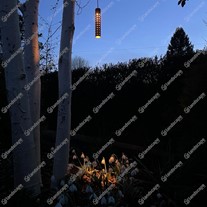 3w Luna Pendant Light - Corten - w/white