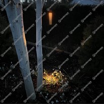 3w Luna Pendant Light - Corten - w/white