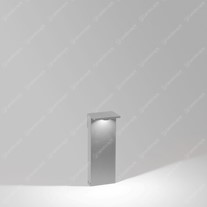 Delta Oblix bollard light 410mm - Alu Grey