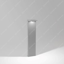 Delta Oblix bollard light 710mm - Alu Grey