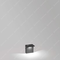 Delta Oblix bollard light 160mm - Dark Grey