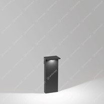 Delta Oblix bollard light 410mm - Dark Grey