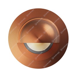 LuxR M1 LED Domed Eyelid Step Lights (seamless) - copper