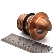 LuxR M1 LED Domed Eyelid Step Lights (seamless) - copper